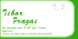 tibor pragai business card